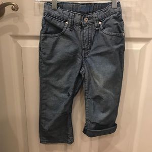 Gap Chambray Cotton Long Shorts Boy 6